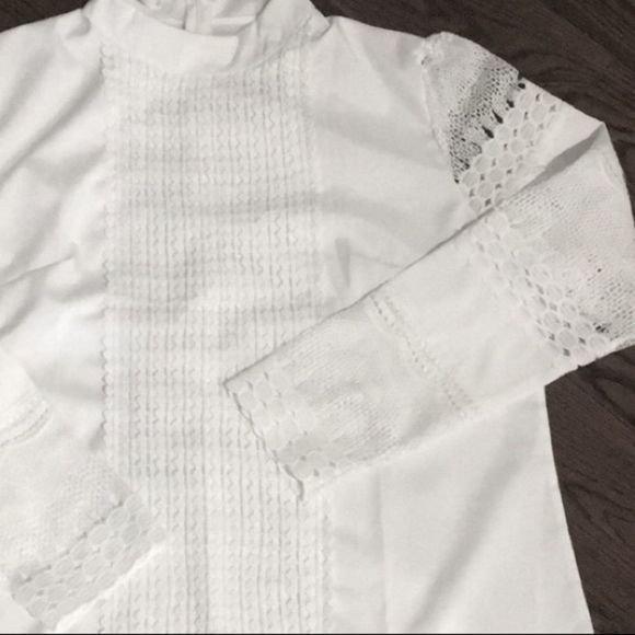 Gorgeous White Lace Crochet Blouse Small-XXL - Picture 7 of 8
